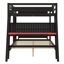 Lit superposé double pleine grandeur avec 2 bureaux intégrés, ports USB pour bureau et panneau perforé, cadre en bois pour enfants adolescents-1209031157-1209031113
