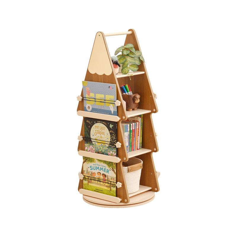 Bibliothèque rotative orientée design avec l 18,1 po x H 42 po