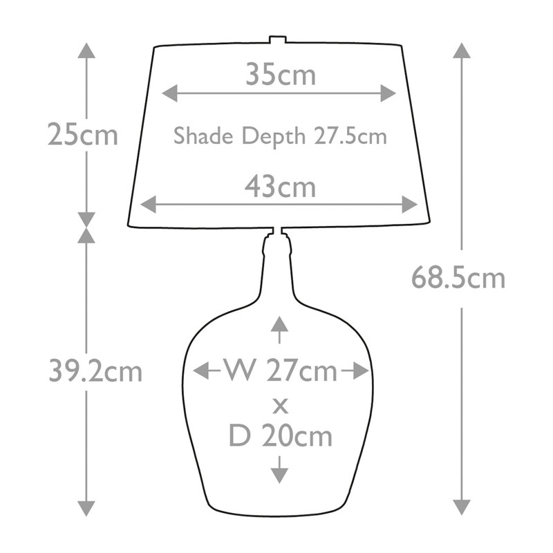 Toronto 68.5cm Table Lamp
