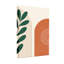 Abstrait abstrait feuilles incurvées lignes pointillées cercle fond terre-354119555