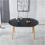 Table extensible, table à manger, table de bureau, table basse, pieds en bois, plateau en panneau de fibres à densité moyenne, 100/140 / 180x100x75cm, couleur noire