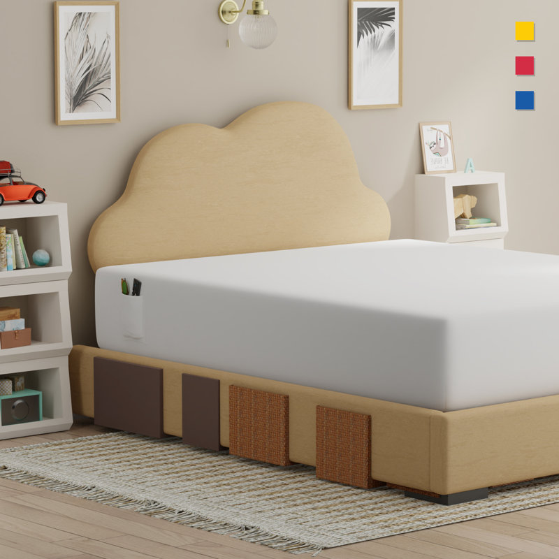 Colour Sense Fitted Sheet Set 4 Piece Cotton Blend Twin Extra Long Dorm Room Set, Bright White