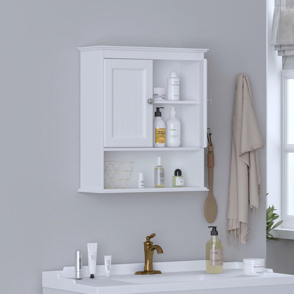 Rosecliff Heights Cloughmills Wall Bathroom Cabinet & Reviews | Wayfair
