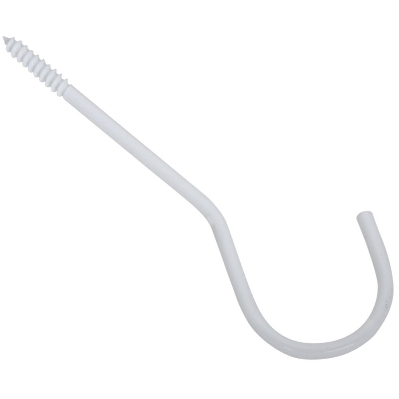 Grands crochets de plafond 6 po V2666, H 8,5 po x l 2,85 po x P 0,35 po, Blanc
