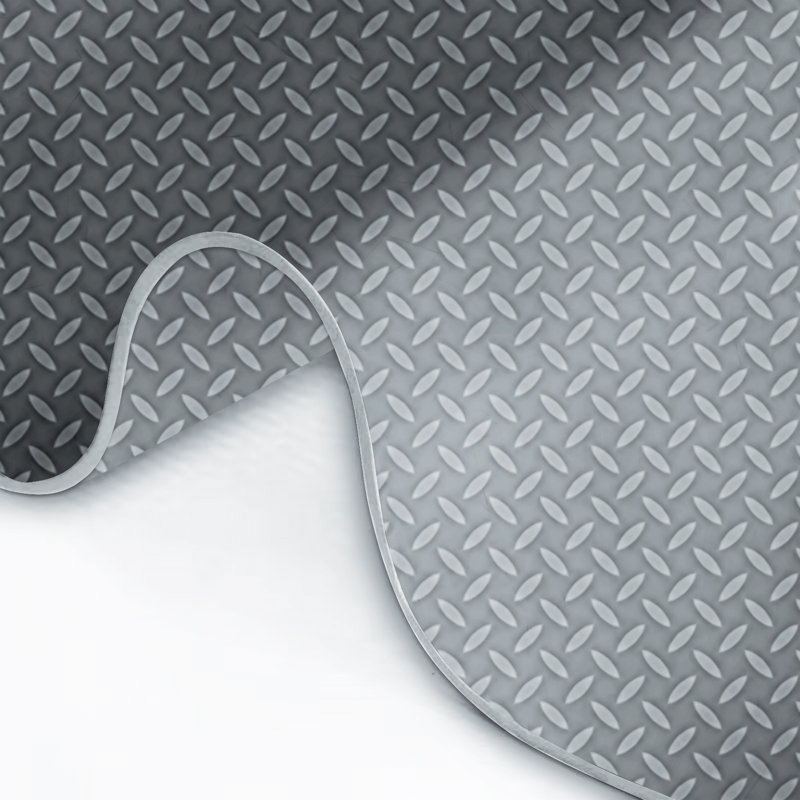 Tapis de garage, rouleau de plaque de pièce de monnaie en PVC pour protection de sous-voiture, plancher de remorque de véhicule récréatif, tapis de plancher résistant à l'eau et aux taches