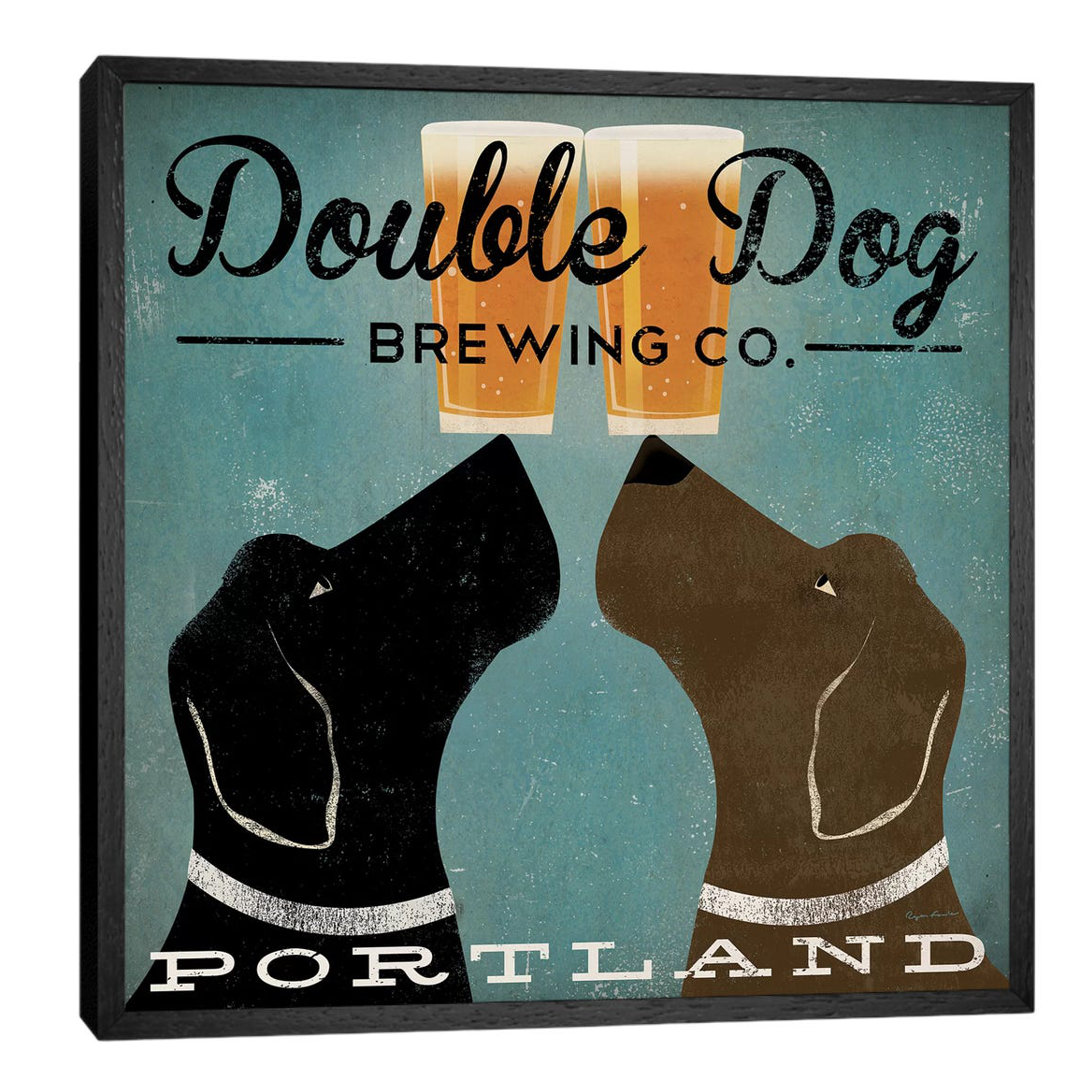 Double Dog Brewing Co. by Ryan Fowler - Print on Canvas