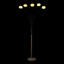 Lueras 210cm Matt Brushed Nickel Novelty Floor Lamp