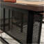 Bureau en L, finition brune