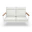 Causeuse d'extérieur en métal avec coussin Sunbrella Townsend-116257306-116257303