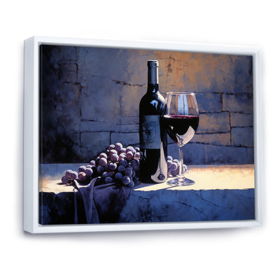Syrahs Shadow - Wine, reproduction d'art sur toile