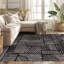 Tapis géométrique noir / ivoire Rambo-556911486-537140549