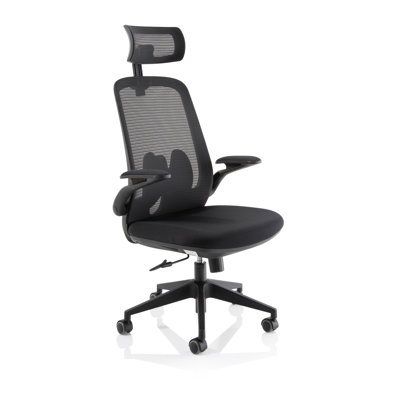 Inbox Zero Fabric Office Chair with Headrest