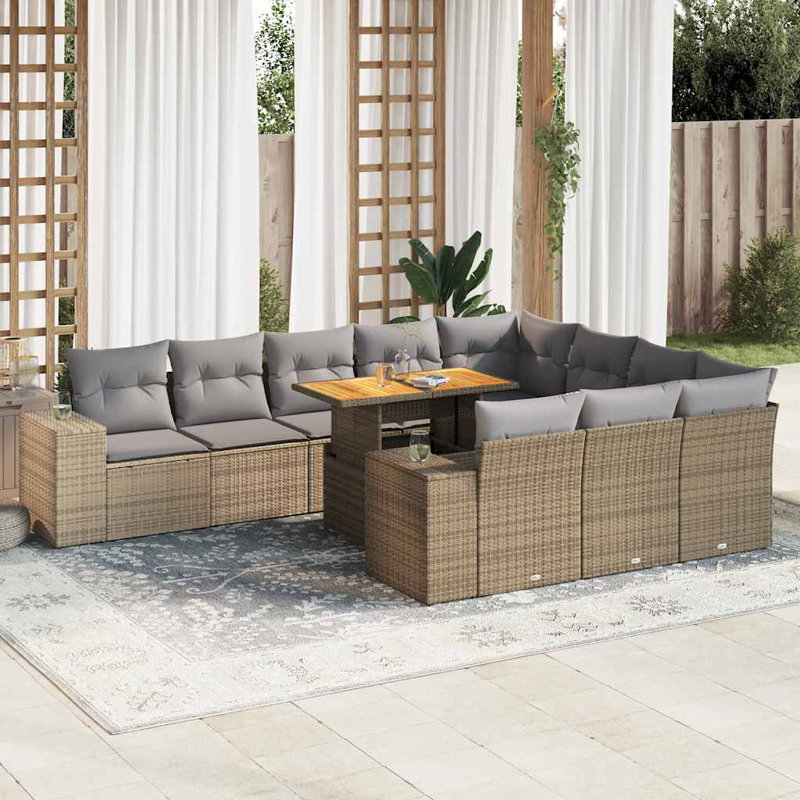 62cm Wide Patio Sofa with Cushions
