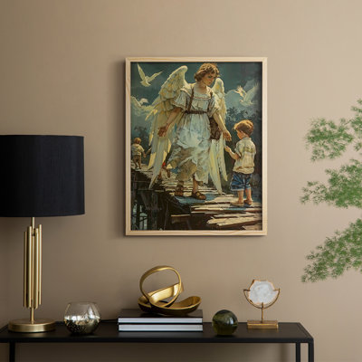 Religious Series CDXLII, reproduction encadrée - bois massif