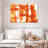 Orange Abstract Canvas Print-598247707
