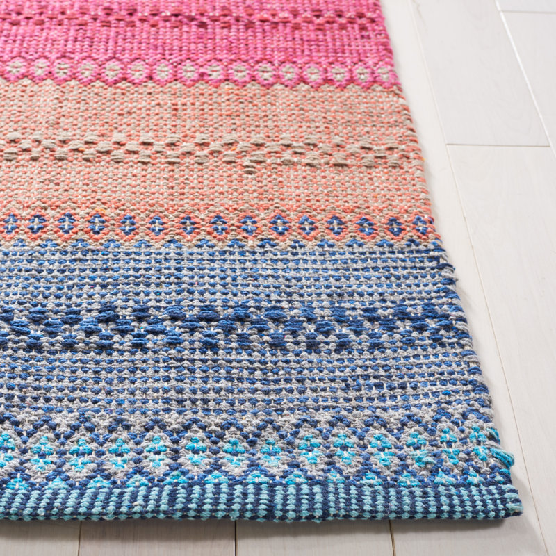 Montauk Flat Weave Cotton Striped Rug, Rectangle 3' x 5'