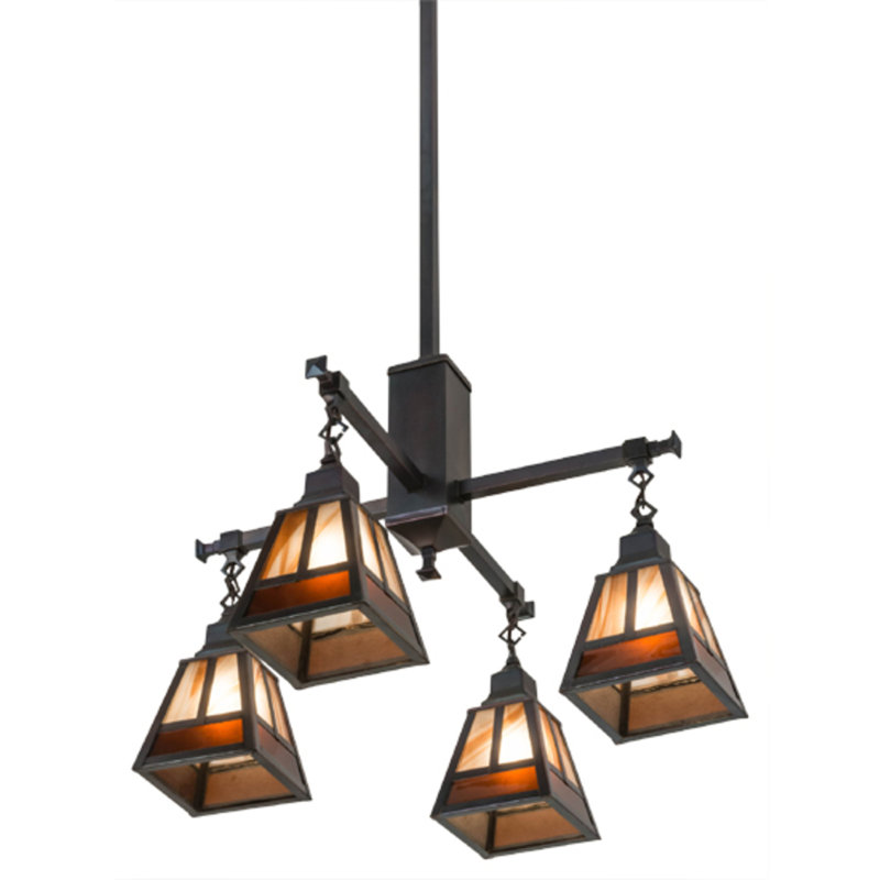 T" Mission" 4 - Light Chandelier