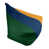 Vert / bleu marine / doré sélectionné