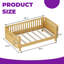 Lit plateforme simple en bois pour enfants avec rails de sécurité, base de lit pour tout-petits à profil bas pour garçons et filles-590767109-590767108