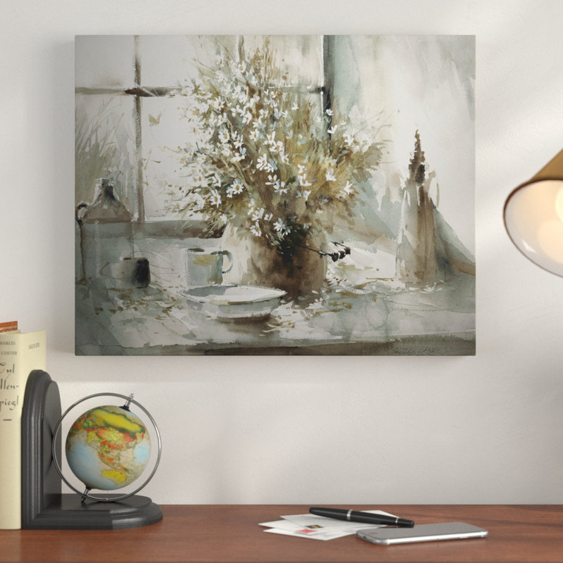 «Daisy Still Life», reproduction d'impression sur toile tendue, H 30 po x l 40 po x P 1,5 po, Toile tendue