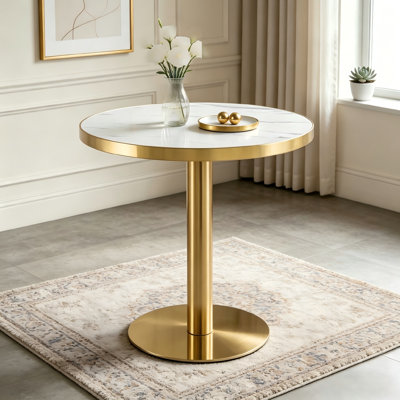 Tables basses modernes avec dessus en marbre 23,6 po en MDF pour la maison