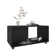 Table basse, 4 roulettes, 1 tablette