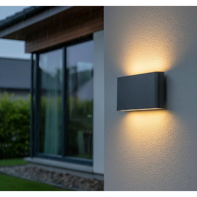 9cm H Integrated LED Outdoor Sconce