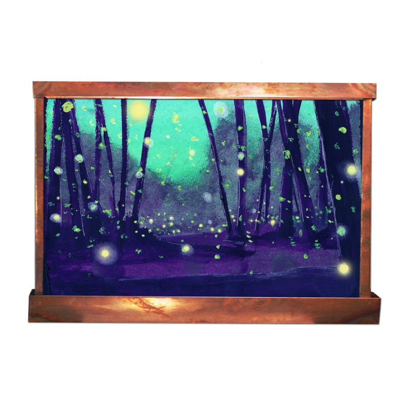 Fontaine murale horizontale Fireflies at Night