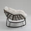 Wicker Rocking Chair With Metal Frame-378939327