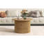 Table basse ronde avec tiroir de rangement-1017785310