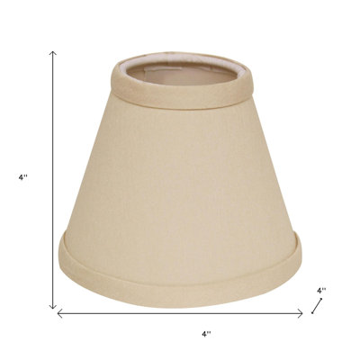 5" Pale Brown Chandelier No Slub Lampshades