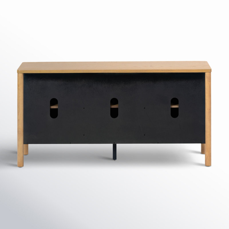 Kaplan Wood 3-Door Sideboard, Natural