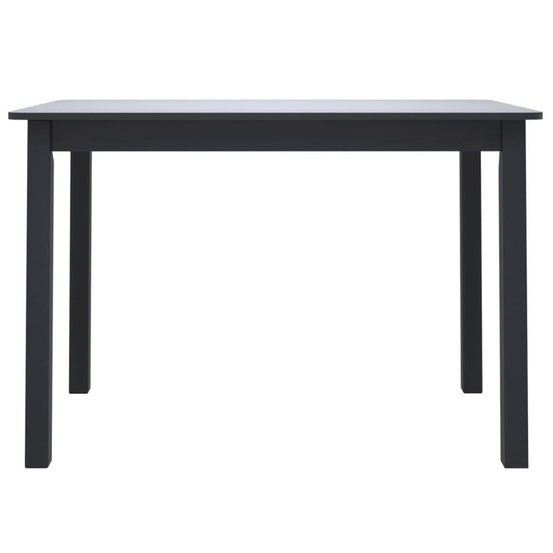 Essie Solid Wood Base Dining Table, White/Black