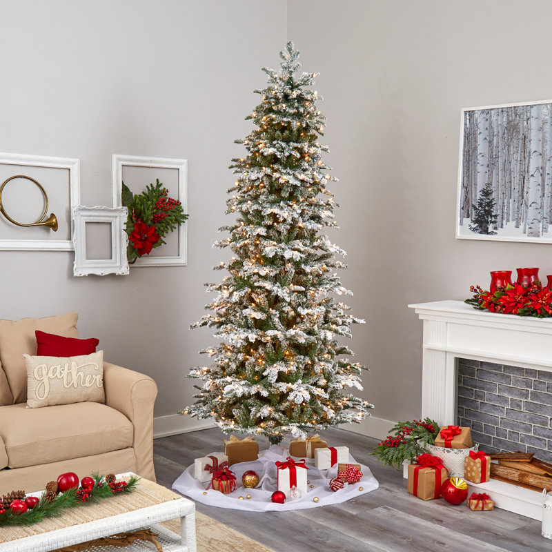 Lighted Artificial Christmas Tree, 6' H