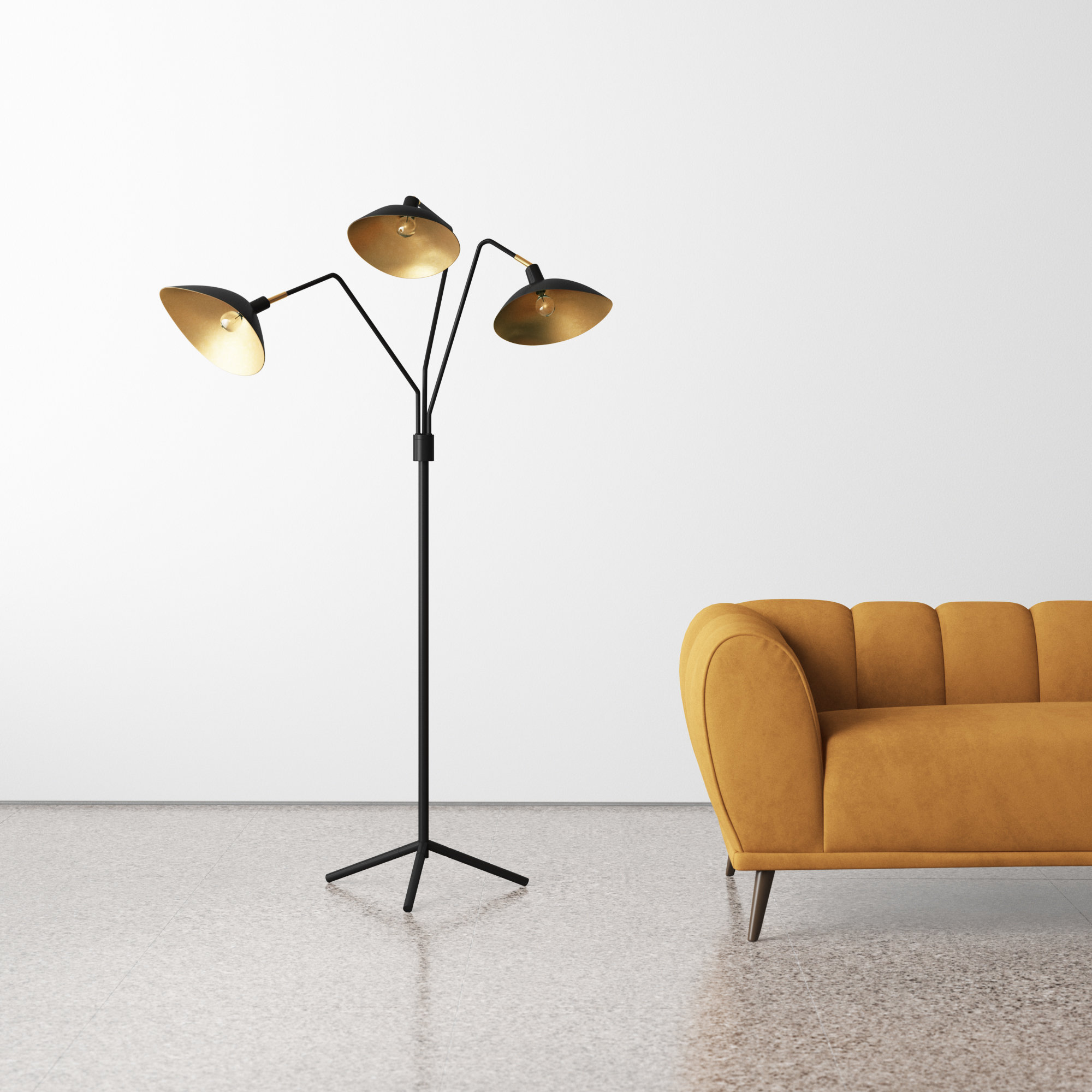 Hopson 69.5'' Floor Lamp, Black