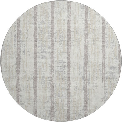 Premium Machine Washable Prisco Ivory Rug