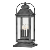 Anchorage 3-Light Outdoor 12V Pier Mount Carriage Lantern w/ LED Included