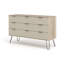 Mireille 3+3 Drawer Wide Chest, industrial design