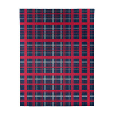 Tapis à carreaux bleu