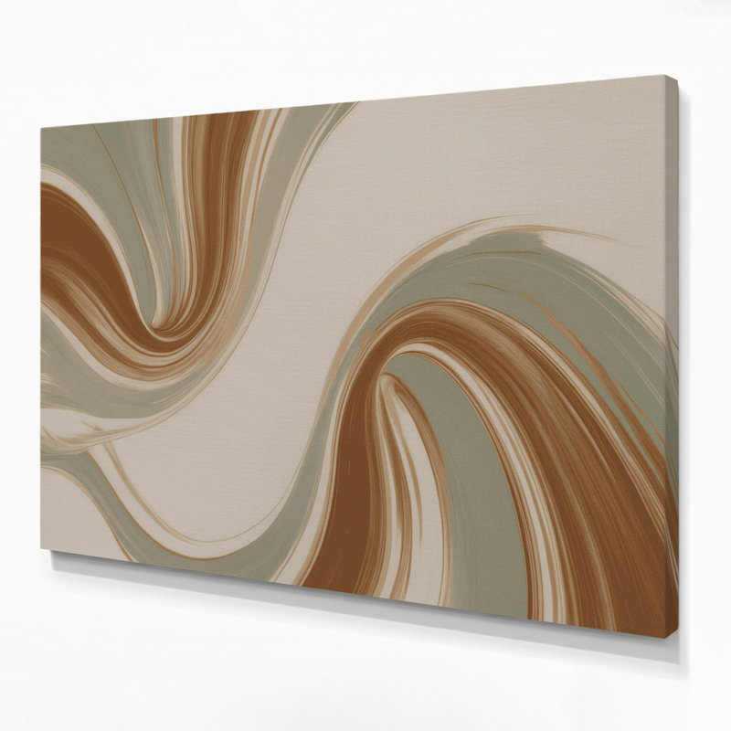 Minimalisme 62, art mural sur toile beige, H 11 po x l 14 po