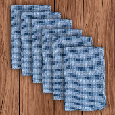 WAFFLE KITCHEN TOWELS SET OF 6