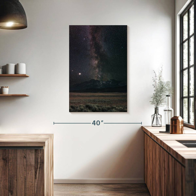 Oberle Milky Way In Sawtooth Mountains, 39" H x 26" W