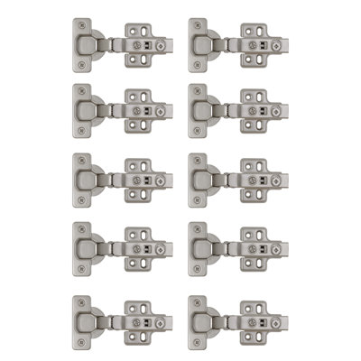 Design House 189654 Soft Close Hinges, 10-Pack, Satin Nickel