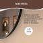 Miroir de salle de bain mural rond noir mat l 24 po x H 24 po Tanx-1679287868
