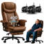 Grande et grande chaise de bureau inclinable de 500 lb avec repose-pieds et siège large-699493016