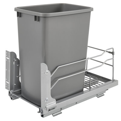 Poubelle de cuisine rétractable Rev-A-Shelf avec fermeture en douceur