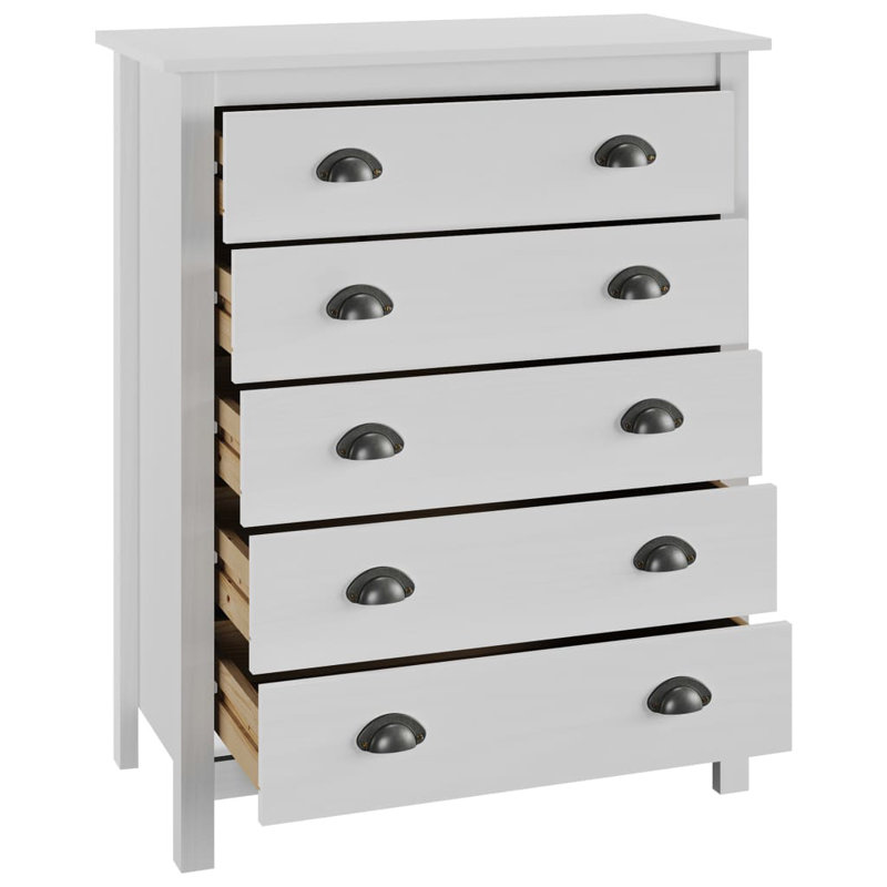 Gaudreau 79cm Solid Wood Sideboard, White