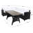 Izmir 6 - Person Patio Conversation Set with Cushions-349404924