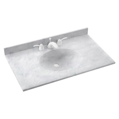 Plateau de meuble-lavabo simple 49 po Ellipse