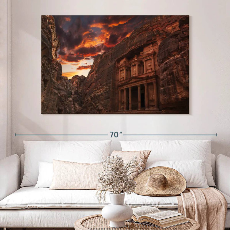 Sebbie Al Khazneh At Sunset, 34" H x 51" W